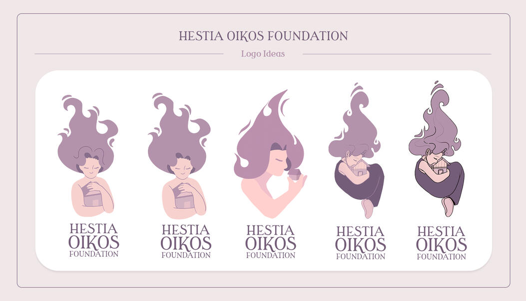 Oikos | in collaboration with my team during my internship, made a Brand Board Proposal created for The Hestia Oikos Foundation's branding, more specifically, the Logo Ideas Page; made with Procreate, Clip Studio Paint, Adobe Photoshop, and Figma